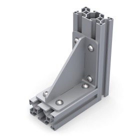 Сварной стальной уголок с ребром жесткости для профиля серии 30