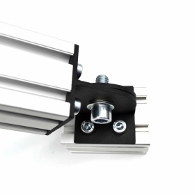 Соединение торец-паз профилей 60х60 мм, вид сверху