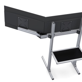 Пластина deg30s40 в сборке трипл-скрина — боковой монитор под углом