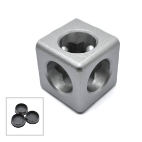 Кубический соединитель трехсторонний для профиля серии 40