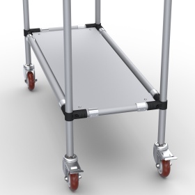 RSI-MST-1000x400x900-2 | Стойка подкатная 1000х400х900 2 полки изображение 3
