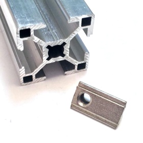 Сухарь М5-30, арт. 5048, стальной закладной, с прижимным шариком