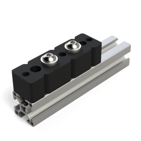 Пример установки кондуктора на алюминиевый конструкционный профиль 30х30