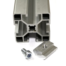 Сухарь М5, паз 8, серия 40, алюминиевый