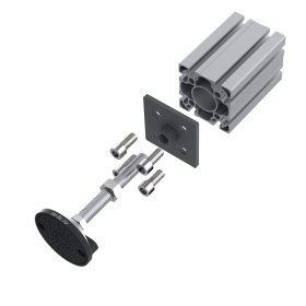 Конструкция наклонной опоры в сборе — нержавеющая сталь и нейлон