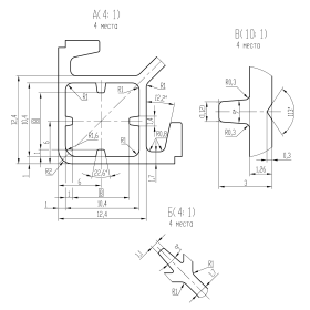 OB-4545-SL-RAL6018 | Профиль 45х45 мм. Паз 10 мм суперлегкий (Светло-зеленый) изображение 2