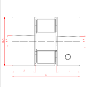 MH-D25L35-5x6 | Муфта соединительная, кулачковая изображение 3