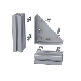 Сварной стальной уголок 150х150 мм с ребром жесткости для профиля серии 50