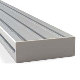 Пластиковая заглушка серого цвета для станочных профилей 50х150 мм