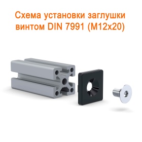 Способ установки торцевой заглушки на винты