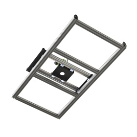 Комплект для сборки RSI-21002-1: рама, направляющие и крепёж перед монтажом.