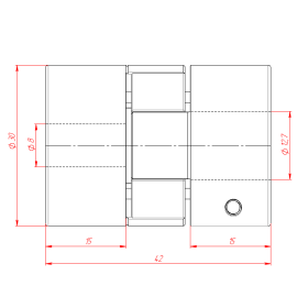 MH-D30L42-8x12.7 | Муфта соединительная, кулачковая изображение 3