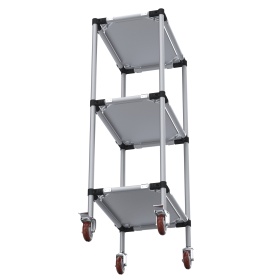 RSI-MST-600x400x1300-3 | Стойка подкатная 600х400х1300 3 полки изображение 5