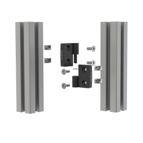 Схема крепления навеса правого на профиль 45