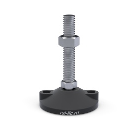 Опора регулируемая с возможностью наклона, артикул 7082: в основании два отверстия под анкерное крепление диаметром 14 мм