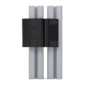 Дверная ручка с защелкой для установки на алюминиевый профиль