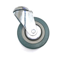 RSI934100М12 | Колесо поворотное D100, отв. D12.4, серая резина