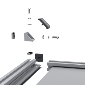 Набор крепежа и комплектующих для установки полки ПК к кокпиту