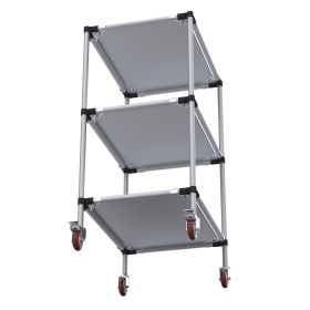 RSI-MST-800x600x1300-3 | Стойка подкатная 800х600х1300 3 полки изображение 6