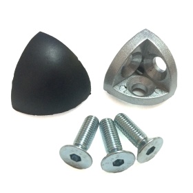 Сферический тройной угловой соединитель скругленных профилей серии 30