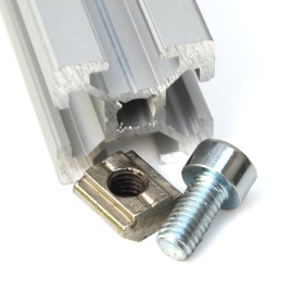 Сухарь пазовый М5-20 паз 6мм с алюминиевым профилем 20х20