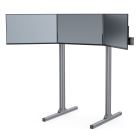 Общий вид триплскрина на базе конструкционного профиля 40х40 с пазом 10 мм с тремя мониторами