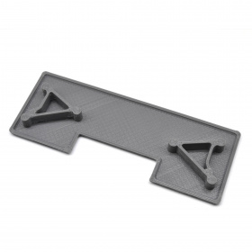 Серая пластиковая заглушка 60х160 мм