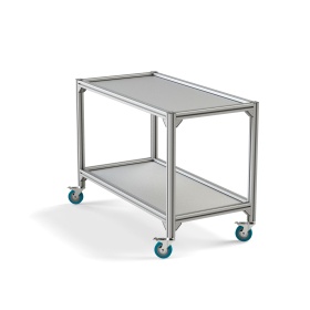 Стойка передвижная из конструкционного профиля и металлических полок RSI-1008-600х1200х850 мм