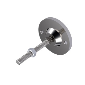 Опора нержавеющая, артикул 7786, подходит для использования со шпилькой М12х100 мм