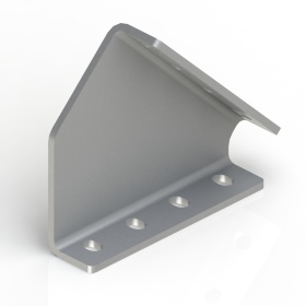 Стальной угловой соединитель 45 градусов, к профилям 30х120 мм