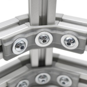 3D-2020-120-Type2 | Трехсторонний внутренний угловой соединитель, 20х20, угол 120 град. тип 2