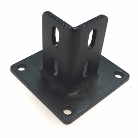 Стальная фундаментная опора к станочным профилям 30х30