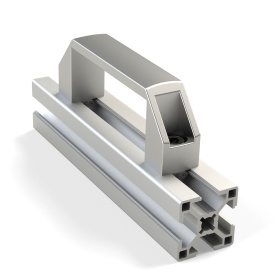 Вариант применения алюминиевой дверной ручки 90 мм