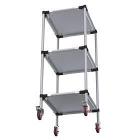 RSI-MST-600x500x1300-3 | Стойка подкатная 600х500х1300 3 полки изображение 2