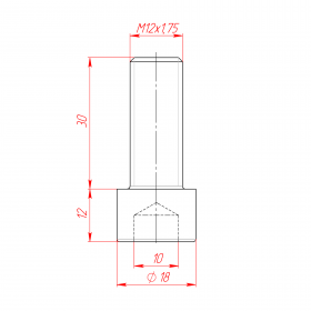  M12x30, DIN912