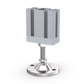 7790 | Опора нержавеющая наклонная, шпилька М16х120, Основание 100мм изображение 5