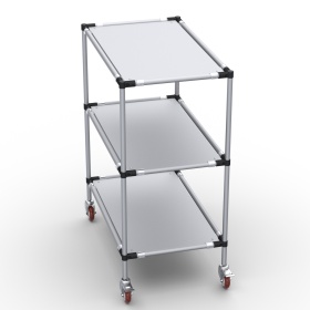 RSI-MST-1000x600x1300-3 | Стойка подкатная 1000х600х1300 3 полки изображение 6