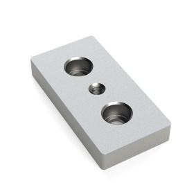 7002-AL-Slot8-M8 | Опорная плита алюминиевая M8-40х80 паз 8 изображение 3