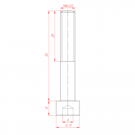  M8x50, DIN912