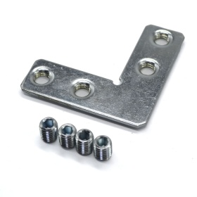 Комплект поставки внутреннего углового соединителя для профилей с пазом 10 мм