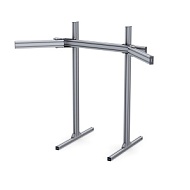 RSI-3T-SCR-4040-S8-A | Трипл скрин для симрейсинга (серия 40 паз 8 мм) Анодированный