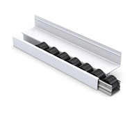 RSI-EF3380 | Отбойник для роликовых направляющих белый EF-3380-40