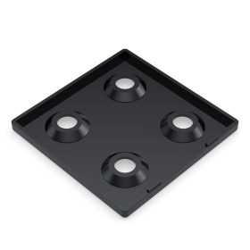 Заглушка на торец черная 100х100