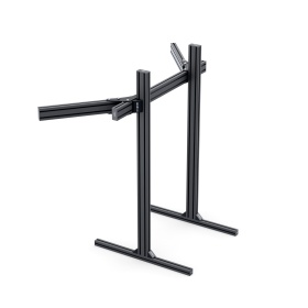 Модульная рама для симрейсинга, выполненная из алюминиевых профилей 80×40 и 40×40 с пазом 8 мм. Подходит для самостоятельной сборки с тремя мониторами.