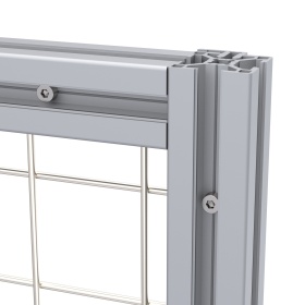 Крепление: RSI12002 | Секция ограждения 1800х1800 мм (Анод)