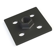 7005-S10-STEEL-М16 | Опорная плита стальная 80х80 (М16) паз 10 мм