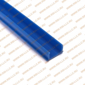 Синяя пазовая заглушка, паз 10 мм, к станочным алюминиевым профилям