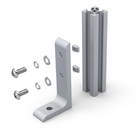 Схема крепежа фундаментной опоры для конструкций из профиля 20х20