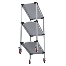 RSI-MST-800x400x1300-3 | Стойка подкатная 800х400х1300 3 полки изображение 2