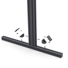 Крепление углового соединения сингл-скрина